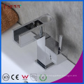 Self-Power 3 Color LED Waterfall Brass Basin Water Faucet (QH0615AF)